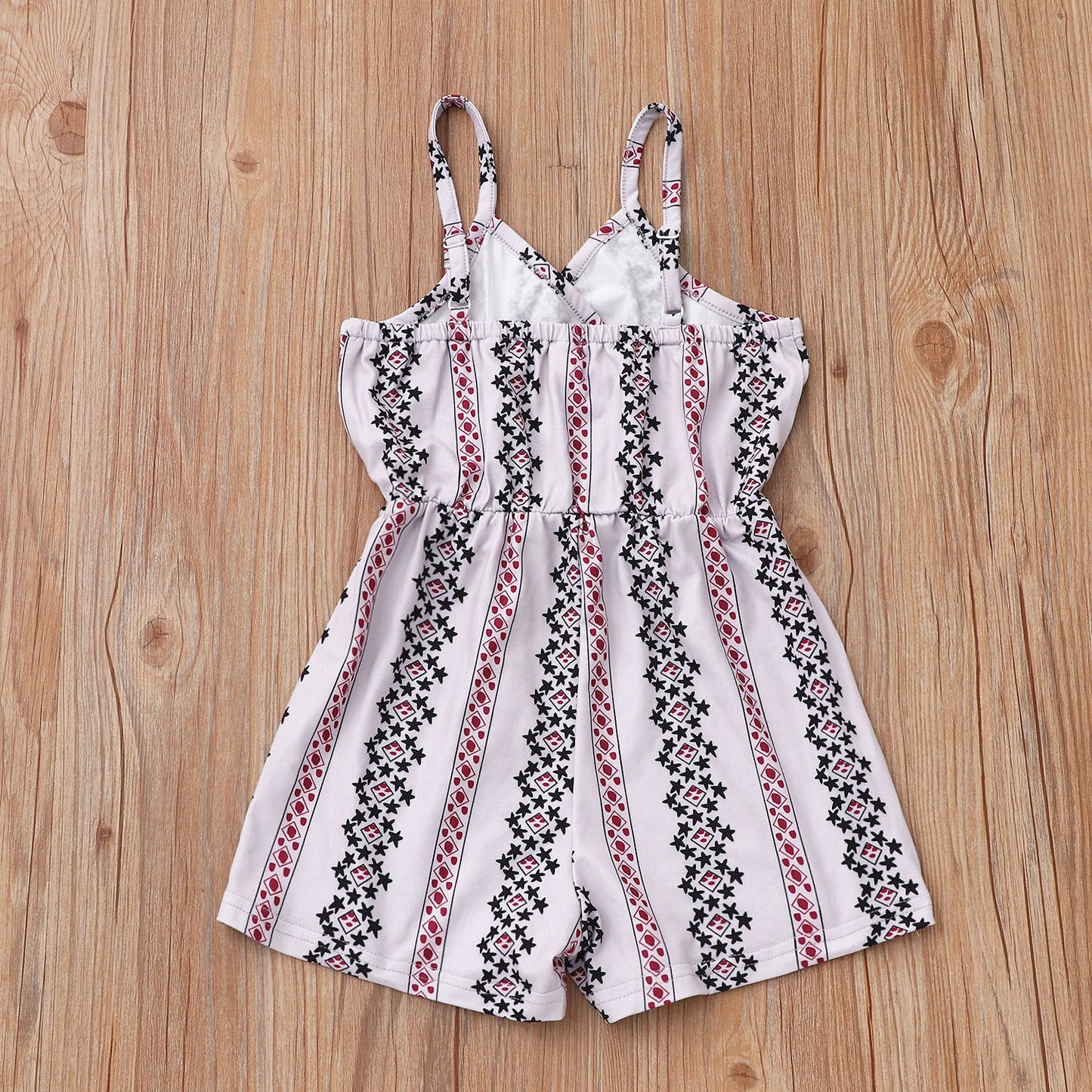 Combinaison-pantalon à rayures florales pour fille