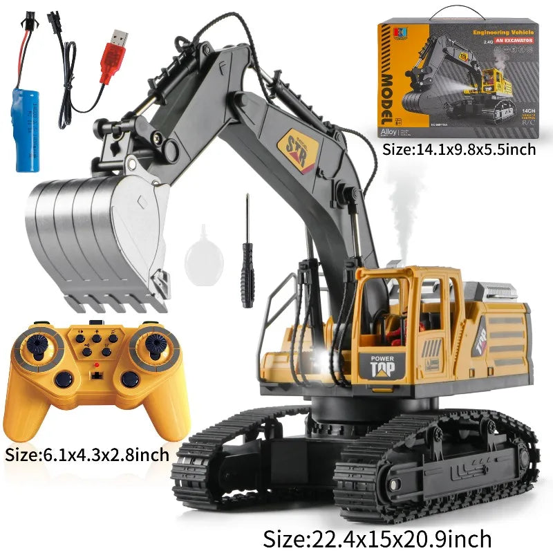 2.4G Kid's Remote Control Excavator Toy