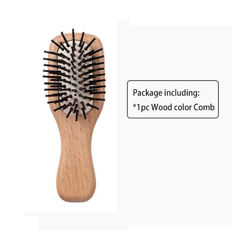 Beechwood Handled Massage Scalp Hair Brush