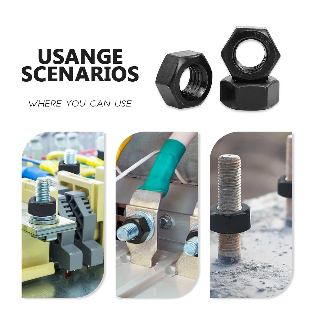 Various Sizes Carbon Steel Metric Hex Nuts