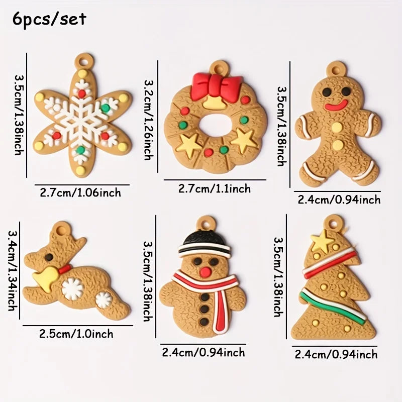 Christmas Gingerbread Man Tree Hangings Ornaments