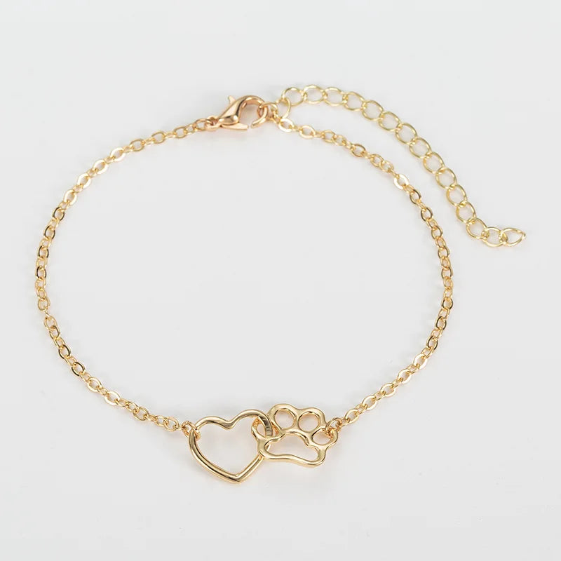 Women's Hollow Heart Link Chain Bracelets