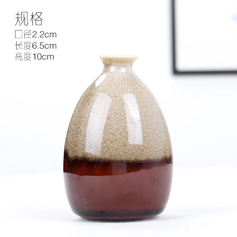 Vase à fleurs en céramique émaillée pour décoration intérieure