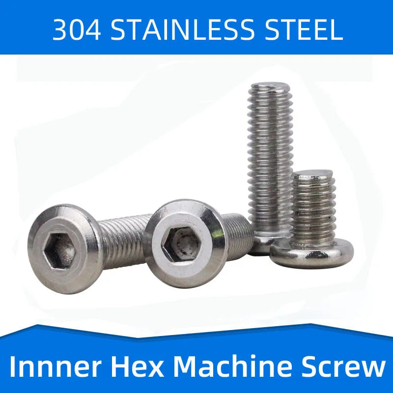 Stainless Steel Flat Head Hex Socket Machine Screws