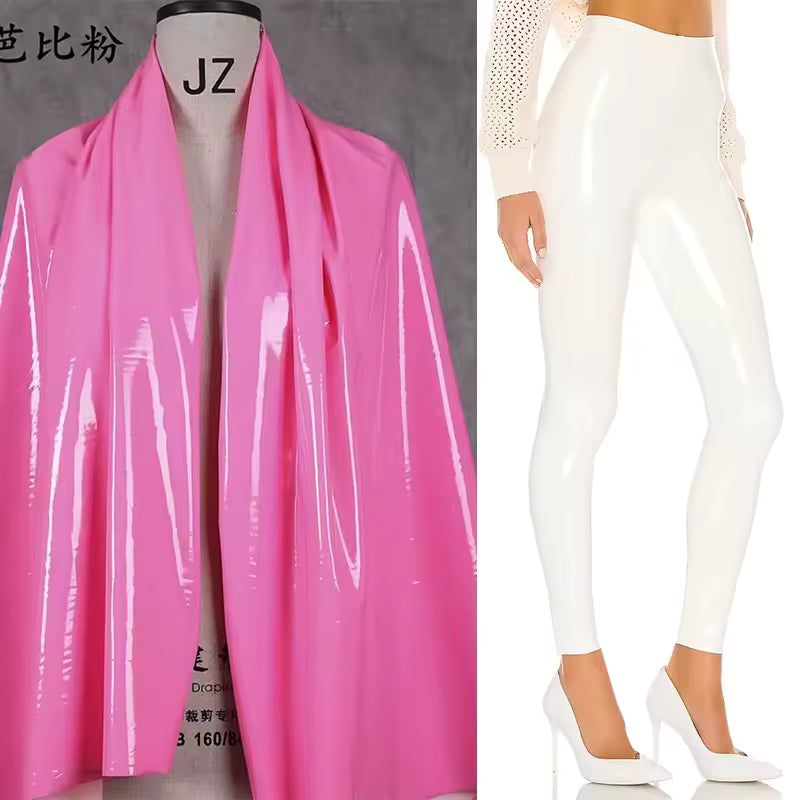HighWaist Shiny PULeather Skinny Pants