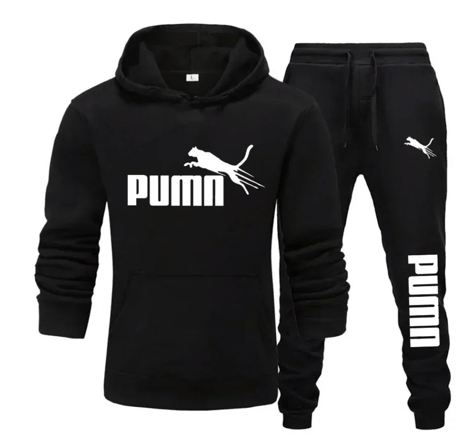 Men's Pullover Hooded Gym Tracksuit