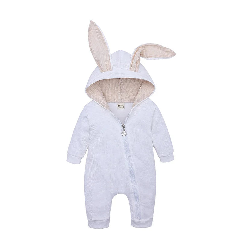 Kid's Long Sleeve Animal Shape Cotton Rompers