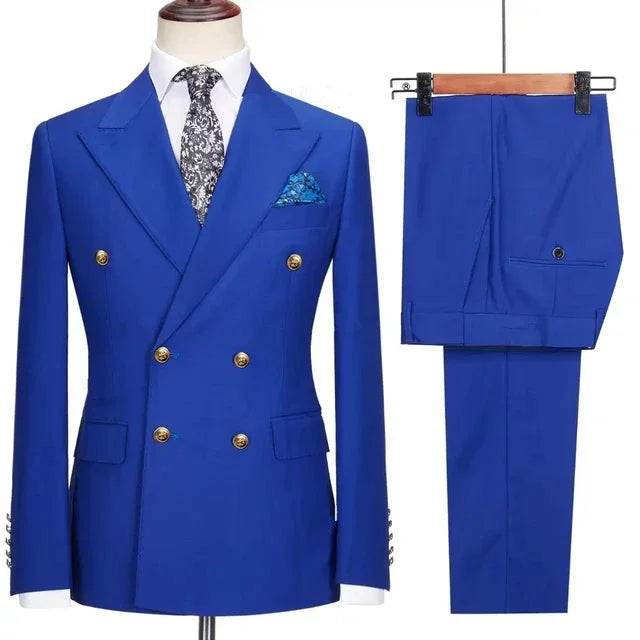 Mens Leisure Boutique Business Woolen Suit