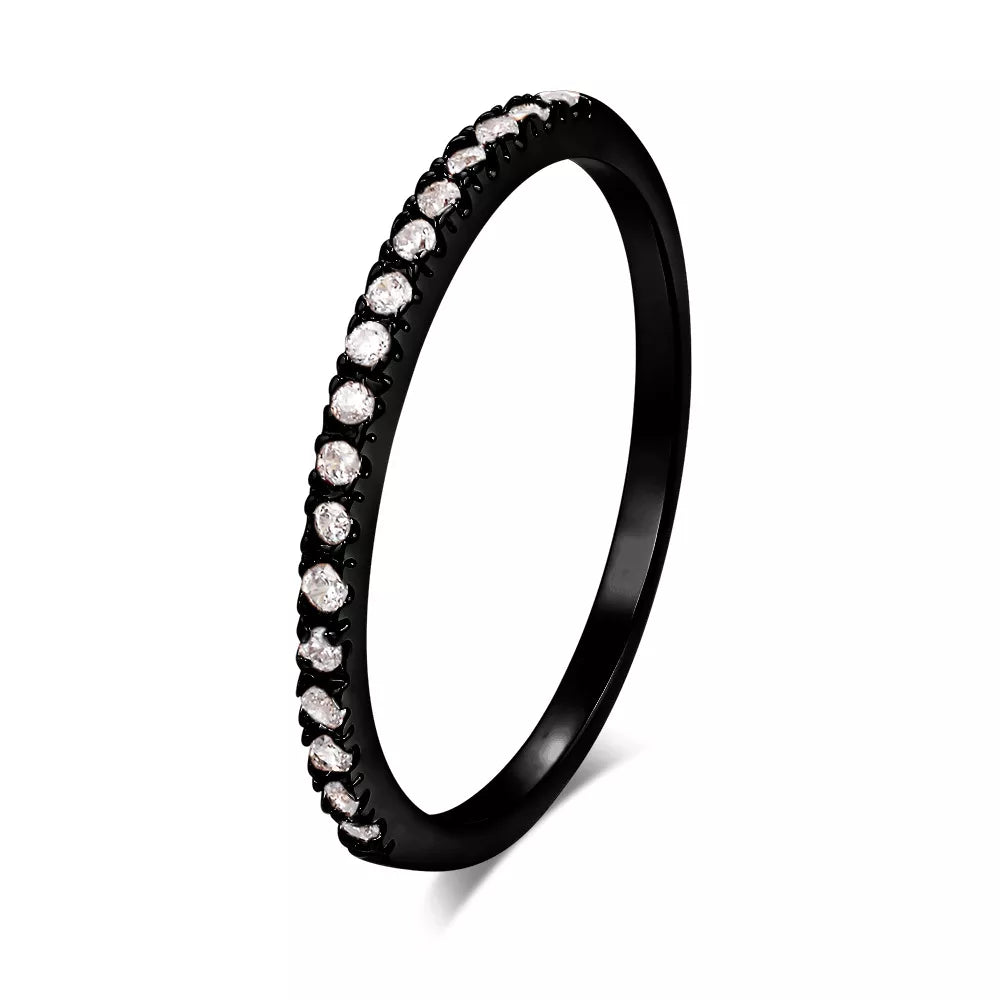 Micro Pave Zircon Stackable Tiny Rings for Women