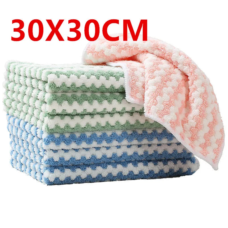 Microfiber Coral Fleece Super Absorbent kitchen Dishcloth