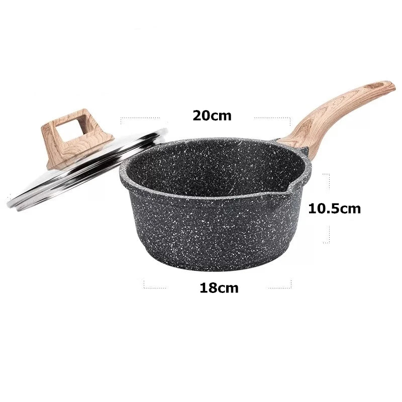Nonstick Granite Saucepan Cookware Set
