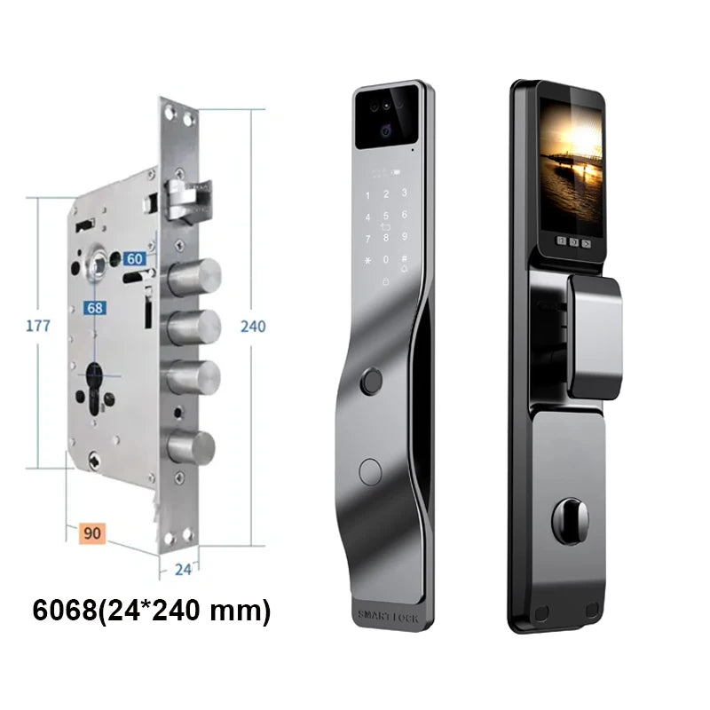 Tuya App Smart Fingerprint Door Lock with Camera