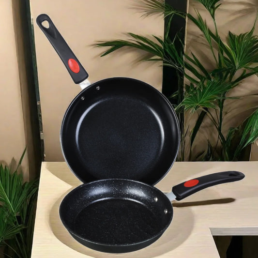 Dual-sized Non-Stick Frying Pan Set -  Induction Ready