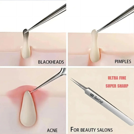 Pore Cleaning Care Tools - Ultra Fine Needle Tweezers
