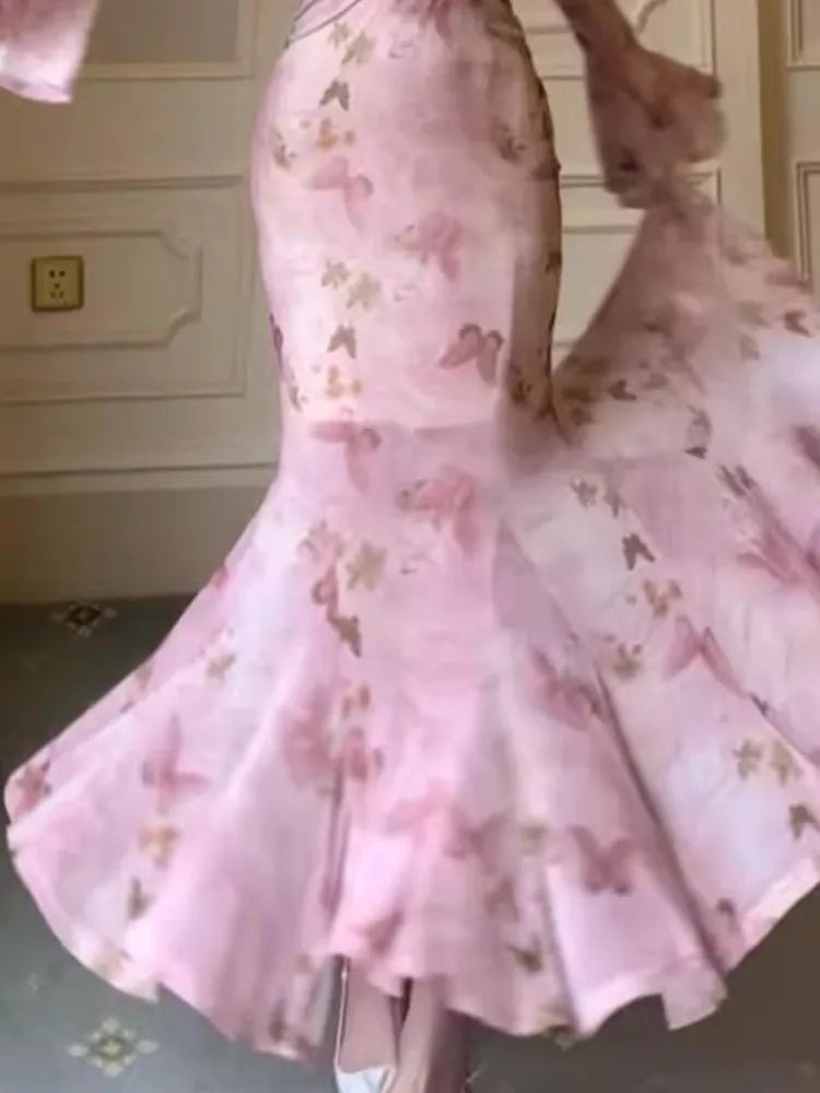 Elegantes, figurbetontes Maxikleid mit Fischschwanz