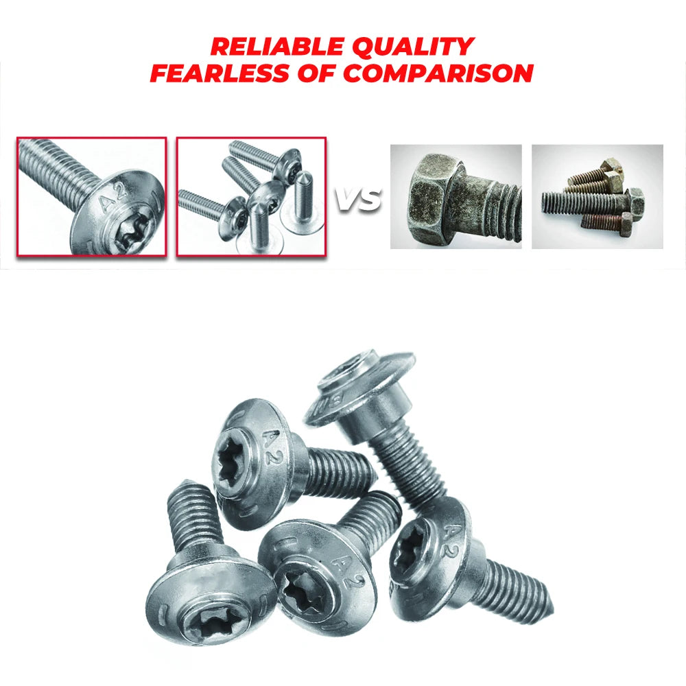 Stainless Steel M5 Screws for Various BMW Models