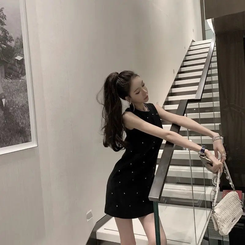 Women's High-End Crew Neck Sexy Socialite Evening Dresses