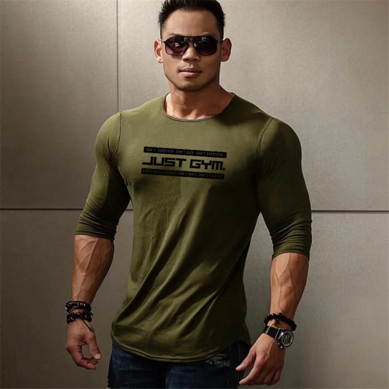 Men's Running Cotton Long Sleeve T-Shirts
