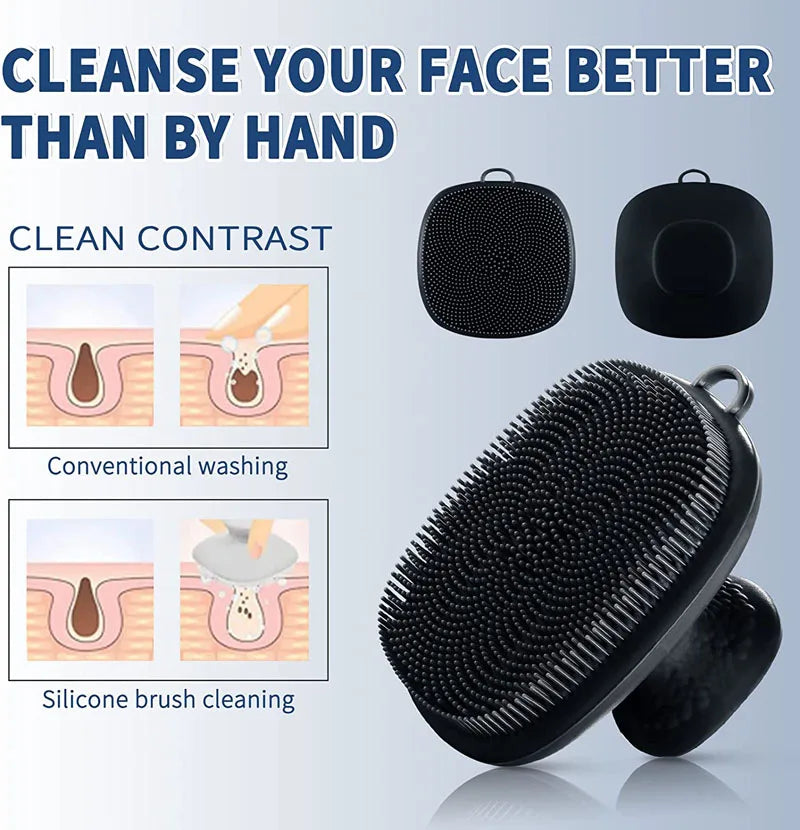 Silicone Face Scrubber - Manual Skin Cleansing Brushes