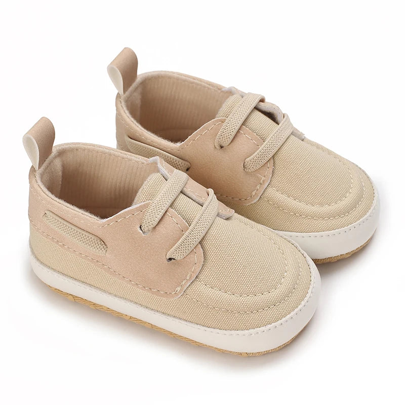 Newborn Baby Boys Leather Non-Slip Soft-Sole Infant Shoes