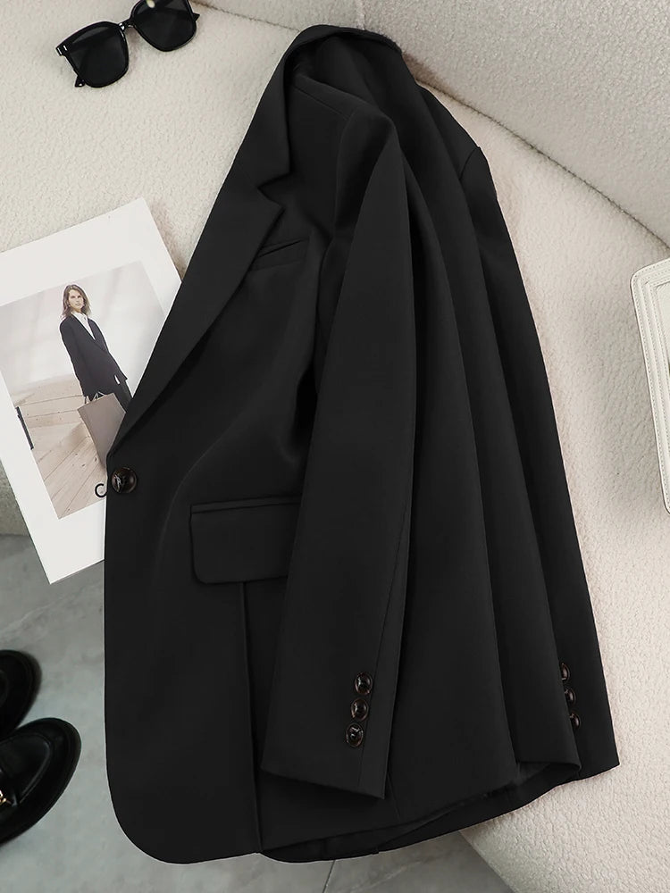 Einfarbige, lockere Blazer für Herbst & Winter