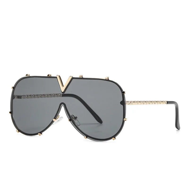Square Metal Frame Retro UV400 Unisex Sunglasses