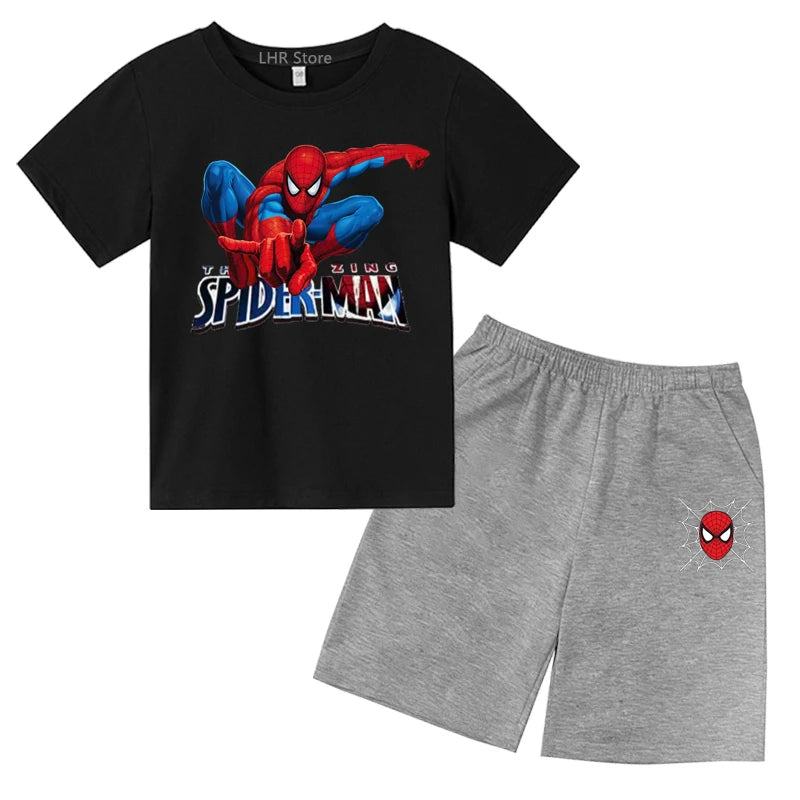 Spider-Man & Pikachu Summer Kids T-shirt Set