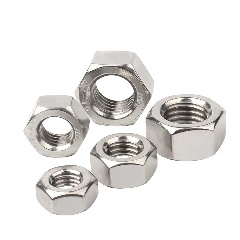 Stainless Steel Hex Nuts for Various Screws