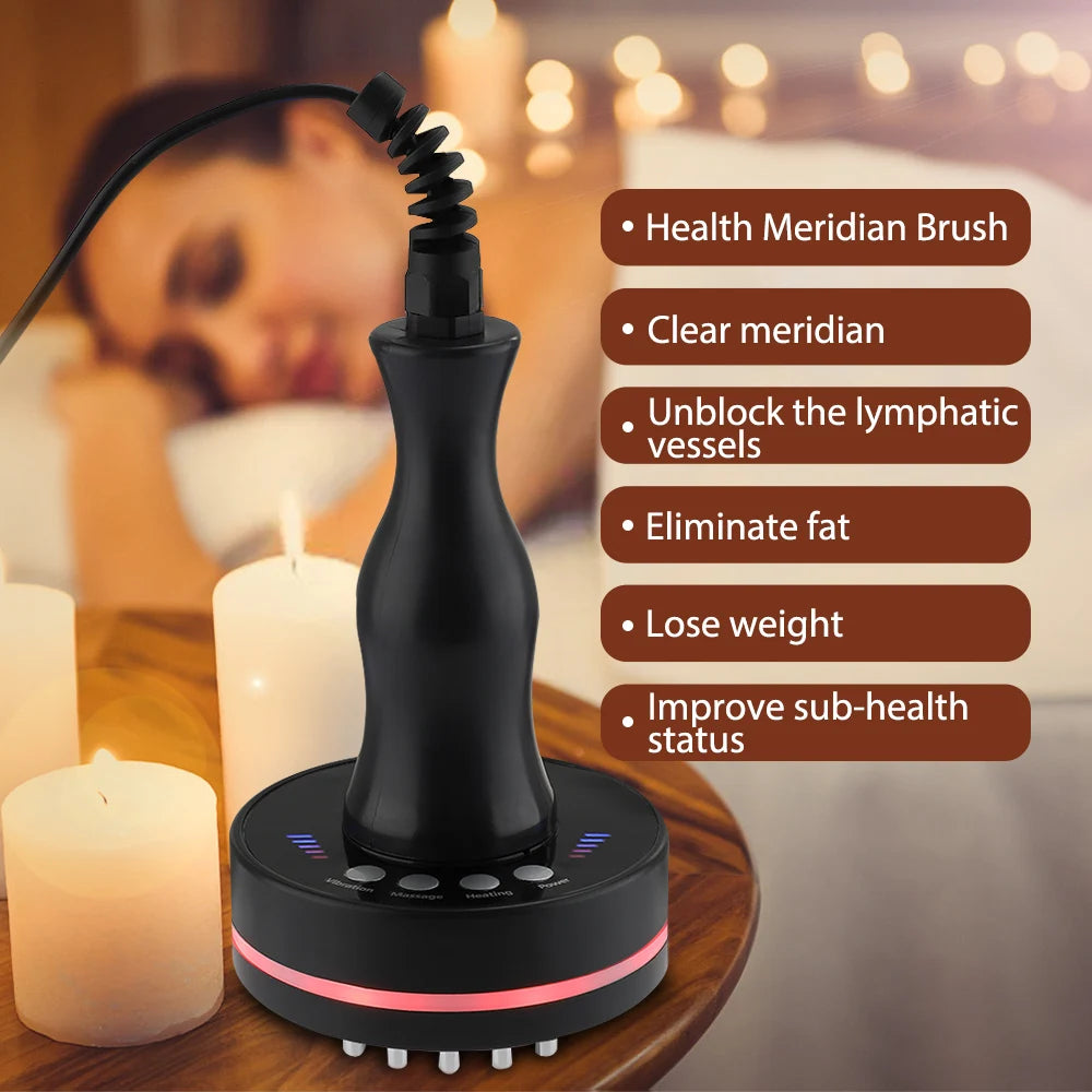 Microcurrent Body Massager - Health Care Electric Meridian Brush