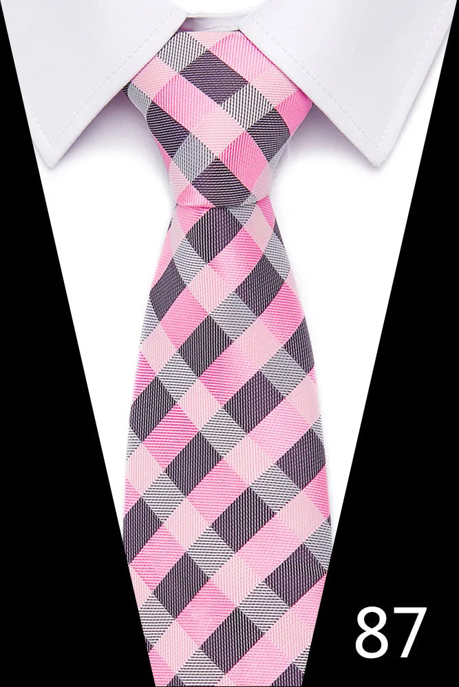 Handgefertigte blau-rot gestreifte Punktekrawatte für Männer