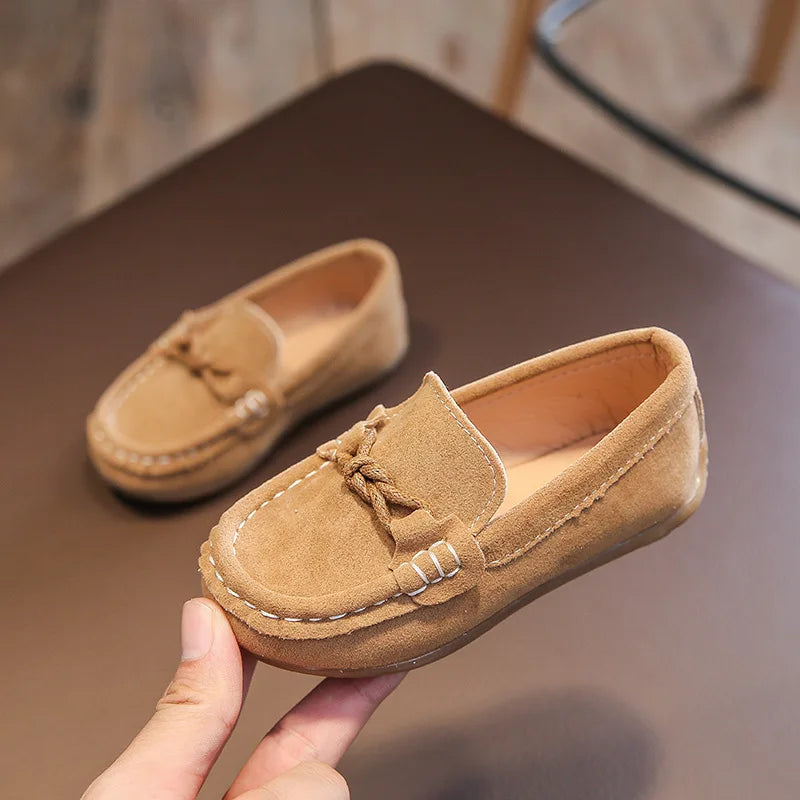 Boys Spring Autumn Loafers Soft PU Leather Slip-on Shoes