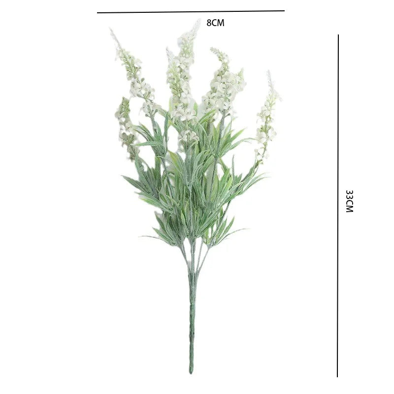 Künstlicher Lavendel-Blumenstrauß mit Flock für die Inneneinrichtung