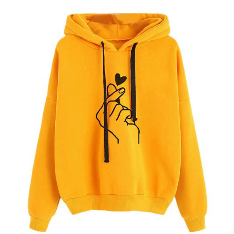 Autumn Fleece Hoodie Korean Fashion Sweatshirt