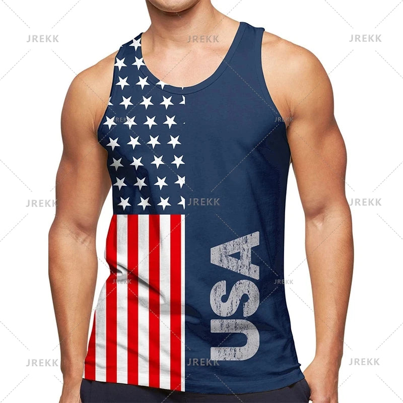 Urban 3D Graffiti Men's Tank Top