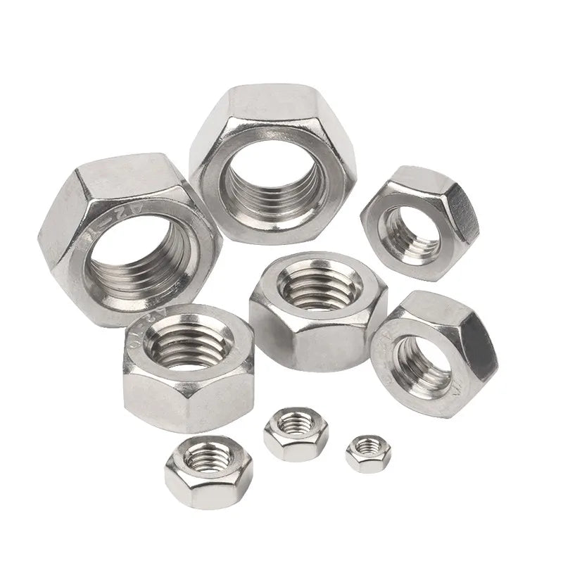 Stainless Steel Hex Nuts for Various Screws