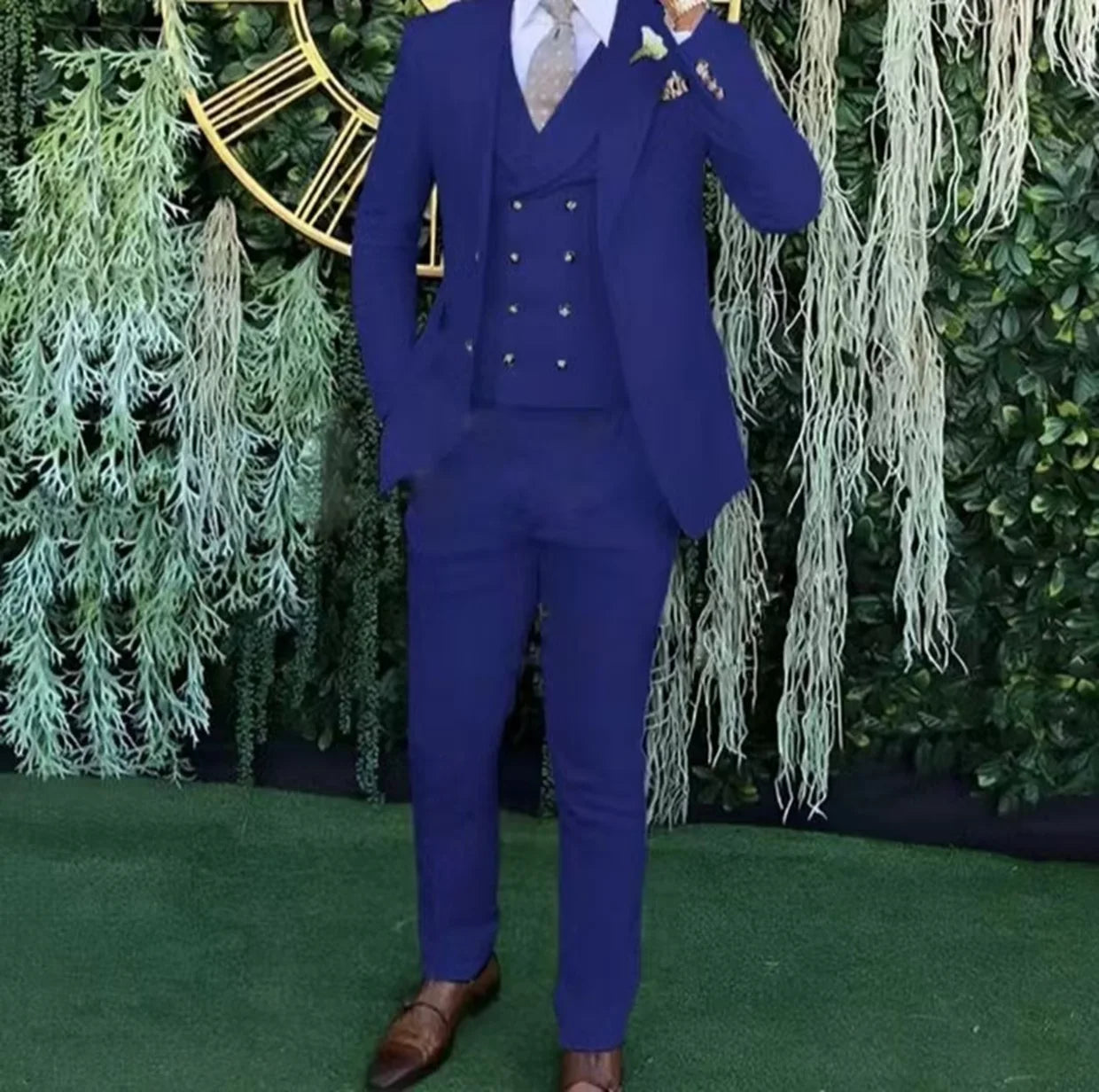 Weddings & Business Men's Slim Fit 3-Piece Suit