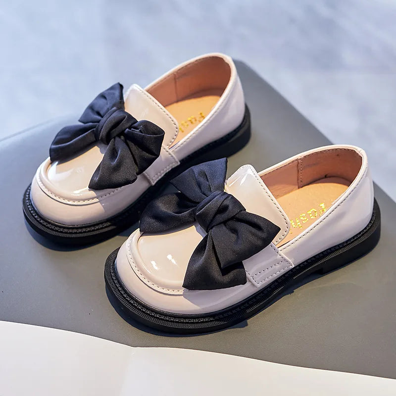 Kid's Bowknot PU Leather Shoes