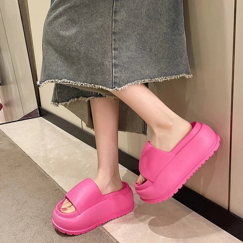 Women's EVA Fashionable Summer Non-Slip Platform Slippers