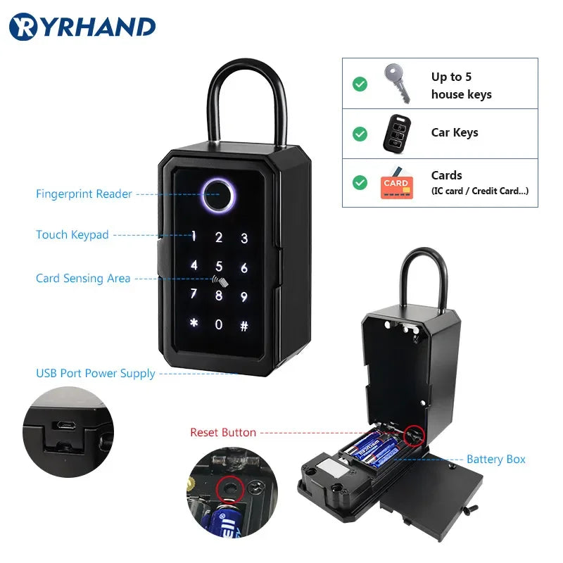 Password Smart Fingerprint Digital Electronic Portable Lock
