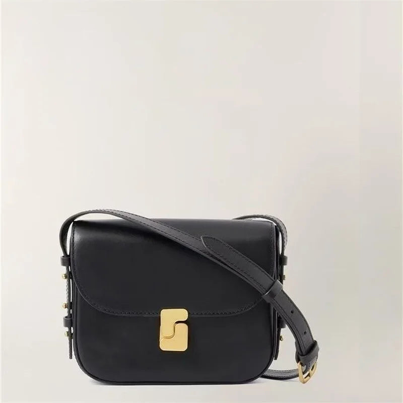 Soft Leather Tofu Shoulder Crossbody Armpit Bag
