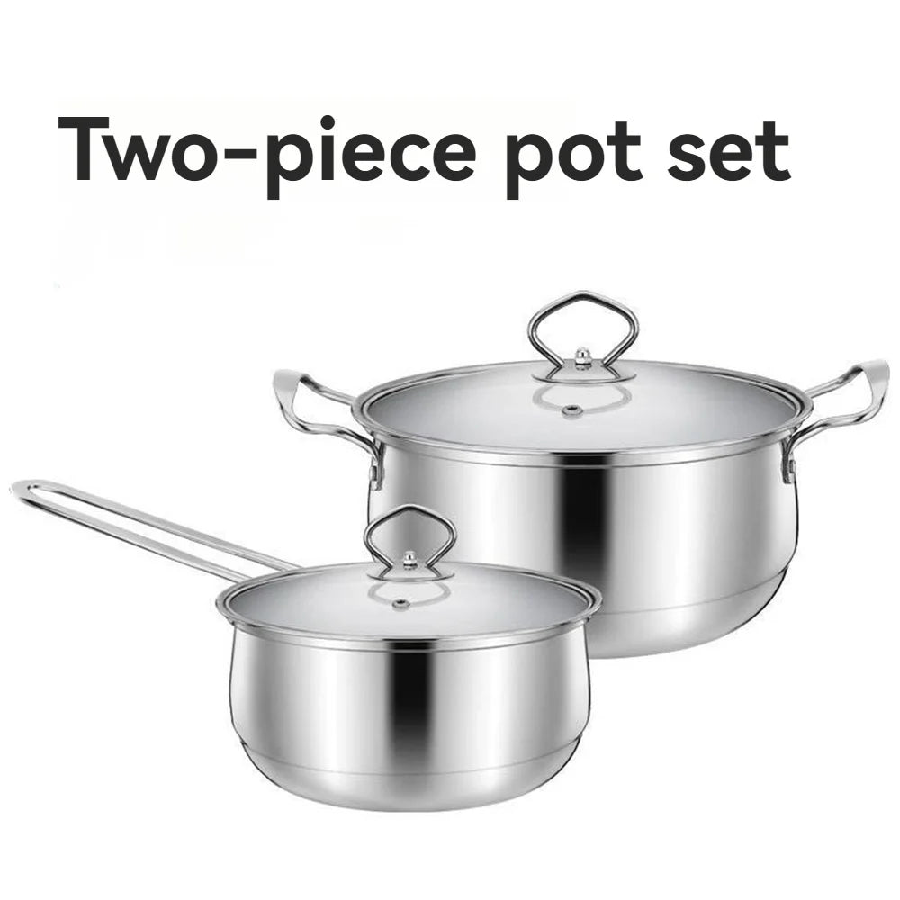 Stainless Steel Pots and Pans Kitchen Cookware Set