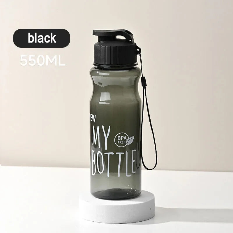 Transparent Portable Sports Water Bottles