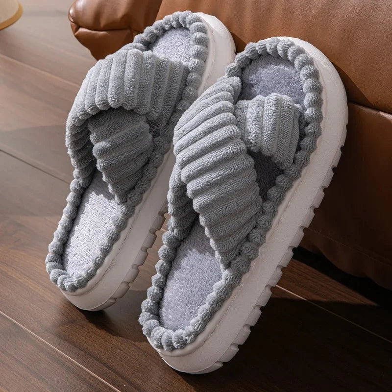 Unisex Thickened EVA Bottom Open-Toe Slippers