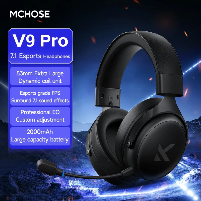 V9 Pro Wireless Gaming Headset With Mic