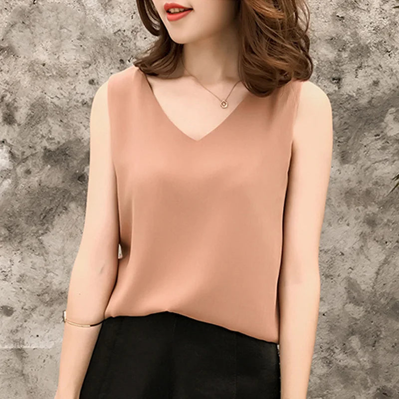 Women's Elegant Plus Size Chiffon Blouses
