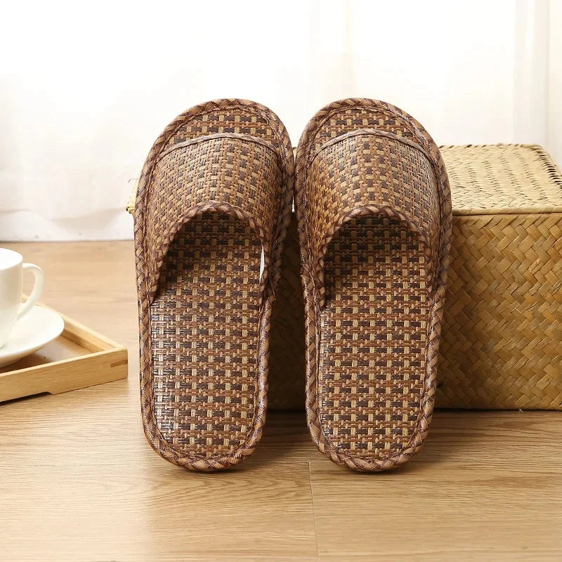 Women's Summer Indoor Noiseless Woven Sandals