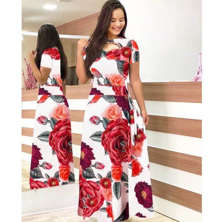 Women's Digital Printing Maxi Dress