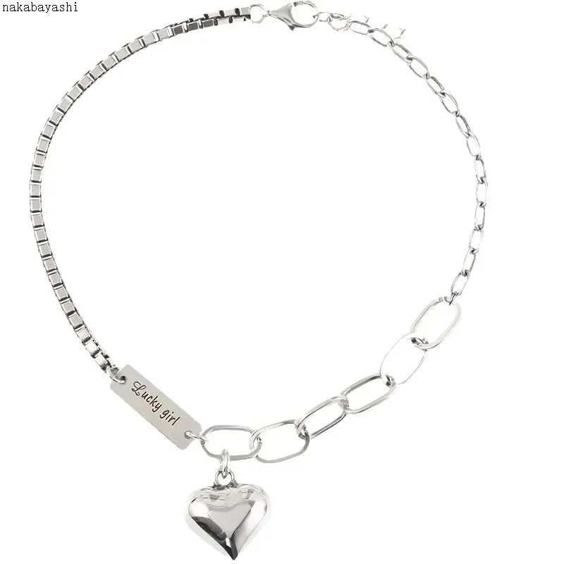 Women's Simple Love Heart Ankle Bracelets