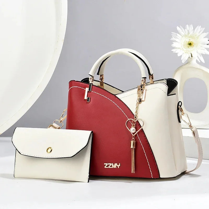 Women's Splicing Color Crossbody Bag