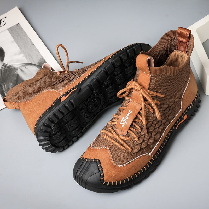 Men's Sewing Outdoor Driving & Hiking Shoes